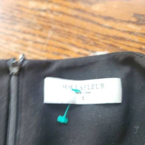 MM Lafleur The Annie Sheth Sleeveless Midi Career Dress Black Size 8 - Picture 3 of 8